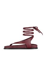 A.EMERY Shel Sandal in Merlot, view 5, click to view large image.