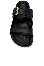 A.EMERY Prince Sandal in Black, view 4, click to view large image.