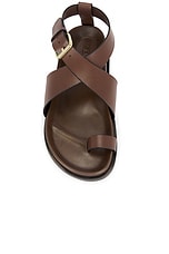 A.EMERY Dula Sandal in Walnut, view 4, click to view large image.