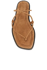 A.EMERY Nodi Sandal in Nutmeg Suede, view 4, click to view large image.