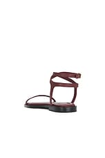 A.EMERY Viv Sandal in Merlot, view 3, click to view large image.