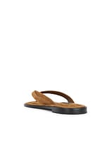 A.EMERY Morgan Sandal in Nutmeg Suede, view 3, click to view large image.