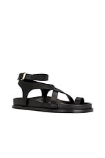 A.EMERY Jalen Slim Sandal in Black, view 2, click to view large image.
