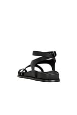 A.EMERY Jalen Slim Sandal in Black, view 3, click to view large image.