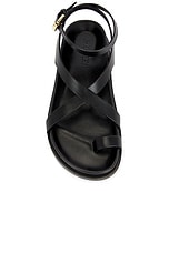A.EMERY Jalen Slim Sandal in Black, view 4, click to view large image.