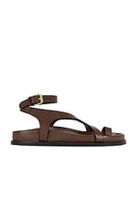 A.EMERY Jalen Slim Sandal in Walnut, view 1, click to view large image.