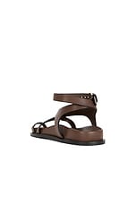 A.EMERY Jalen Slim Sandal in Walnut, view 3, click to view large image.