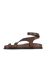 A.EMERY Jalen Slim Sandal in Walnut, view 5, click to view large image.