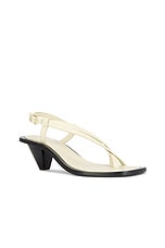 A.EMERY Ira Heeled Sandal in Eggshell, view 2, click to view large image.