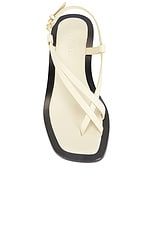 A.EMERY Ira Heeled Sandal in Eggshell, view 4, click to view large image.