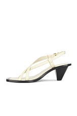 A.EMERY Ira Heeled Sandal in Eggshell, view 5, click to view large image.