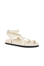 A.EMERY Jalen Slim Sandal in Eggshell, view 2, click to view large image.