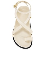 A.EMERY Jalen Slim Sandal in Eggshell, view 4, click to view large image.