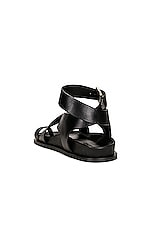 A.EMERY Jalen Sandal in Black, view 3, click to view large image.