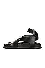 A.EMERY Jalen Sandal in Black, view 5, click to view large image.