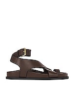 A.EMERY Jalen Sandal in Walnut, view 1, click to view large image.