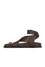 A.EMERY Jalen Sandal in Walnut, view 5, click to view large image.