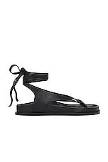A.EMERY Shel Sandal in Black, view 1, click to view large image.
