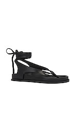 A.EMERY Shel Sandal in Black, view 2, click to view large image.
