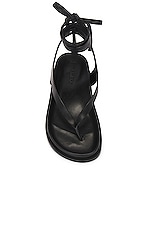 A.EMERY Shel Sandal in Black, view 4, click to view large image.