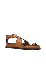 A.EMERY Dula Sandal in Deep Tan, view 2, click to view large image.