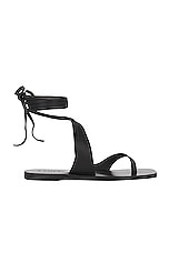 A.EMERY Marguax Sandal in Black, view 1, click to view large image.