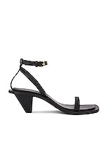A.EMERY Irving Heeled Sandal in Black, view 1, click to view large image.