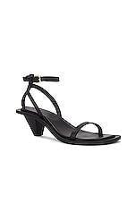 A.EMERY Irving Heeled Sandal in Black, view 2, click to view large image.