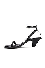 A.EMERY Irving Heeled Sandal in Black, view 5, click to view large image.