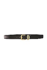 AUREUM Black &amp; Gold French Rope Belt in Black, view 1, click to view large image.
