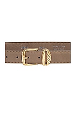 AUREUM French Rope Belt in Etoupe & Gold, view 2, click to view large image.