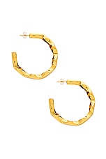 AUREUM Astrid Earrings in Gold, view 2, click to view large image.