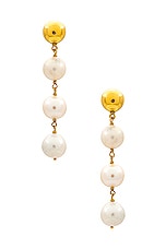 AUREUM Sabela Earrings in Gold, view 1, click to view large image.