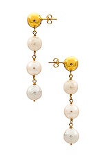 AUREUM Sabela Earrings in Gold, view 2, click to view large image.