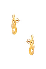 AUREUM Blair Earrings in Gold, view 2, click to view large image.