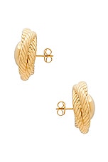 AUREUM Naomi Earrings in Gold, view 2, click to view large image.