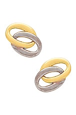AUREUM Blair Earrings in Two Tone, view 1, click to view large image.