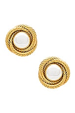 AUREUM Naomi Earrings in Two Tone, view 1, click to view large image.