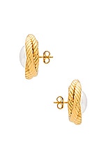 AUREUM Naomi Earrings in Two Tone, view 2, click to view large image.