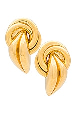 AUREUM Genevieve Earrings in Gold, view 1, click to view large image.