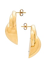 AUREUM Genevieve Earrings in Gold, view 2, click to view large image.