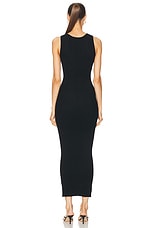 AEXAE Knit Tank Maxi Dress in Black, view 3, click to view large image.