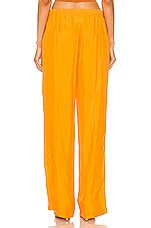 AEXAE Soft Touch High Rise Pant in Orange, view 3, click to view large image.