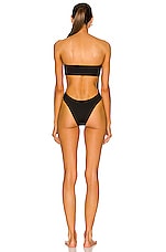 AEXAE Bandeau Swimsuit in Black, view 3, click to view large image.