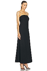 AEXAE Column Maxi Dress in Black, view 2, click to view large image.