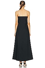 AEXAE Column Maxi Dress in Black, view 3, click to view large image.