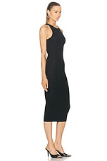 AEXAE Tank Midi Dress in Black, view 2, click to view large image.