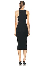 AEXAE Tank Midi Dress in Black, view 3, click to view large image.