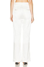 AEXAE Silk Trousers in White, view 3, click to view large image.