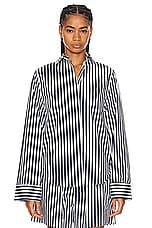 AEXAE Button Up Shirt in Stripe, view 2, click to view large image.